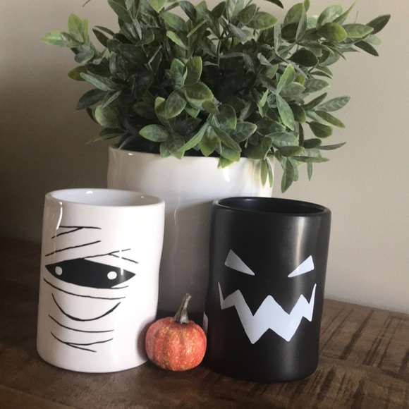 Rae Dunn two sided Halloween candles- LG